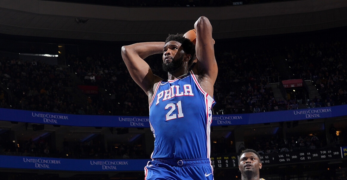 76人主场负开拓者，西蒙斯投篮低迷