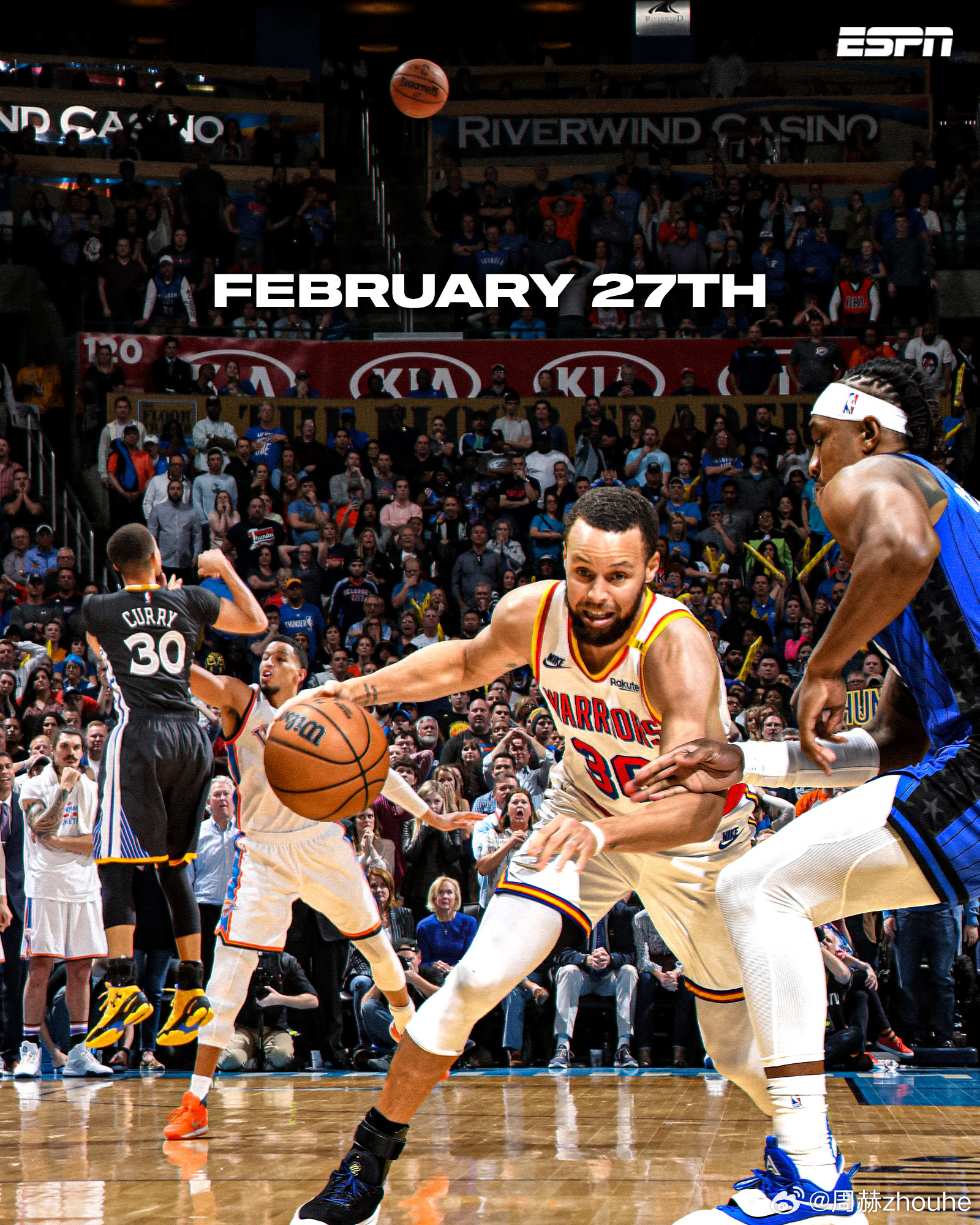 关于勇士完胜公牛，库里砍下35分的信息